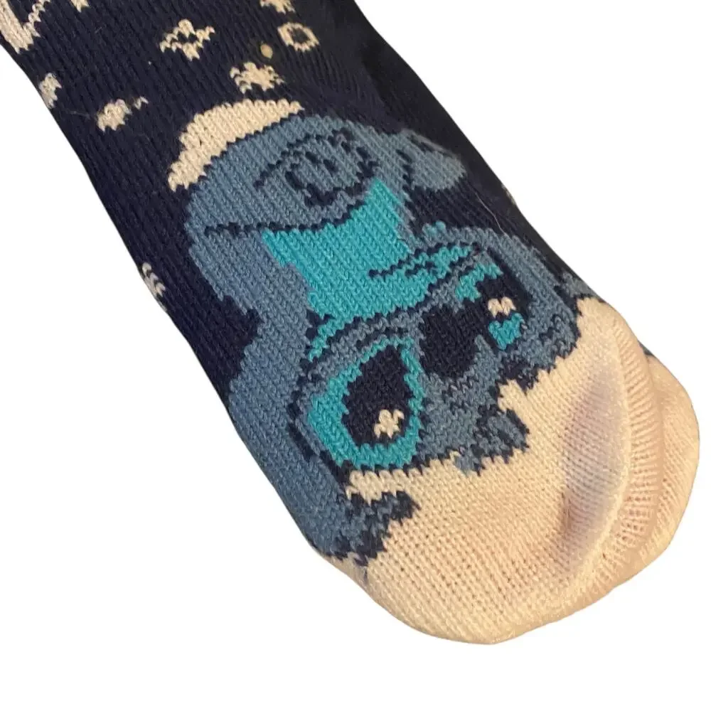 NWT Disney Lilo and Stitch (4-10) Adult Christmas Thick Socks w/ Non-Slip Soles